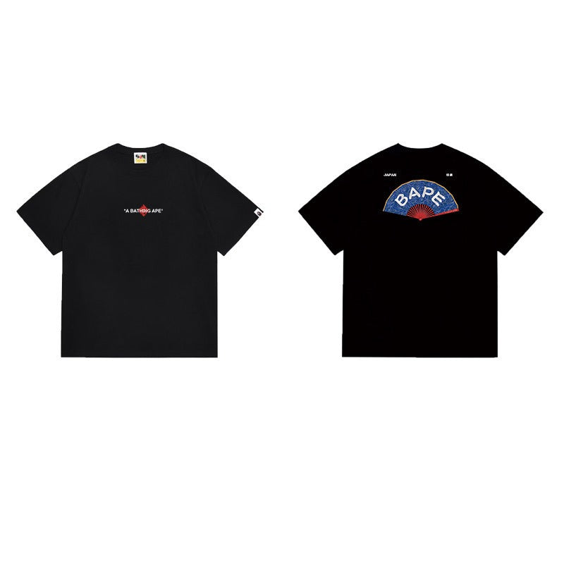 Bathing Shark and ape head print T Shirts NextBlock