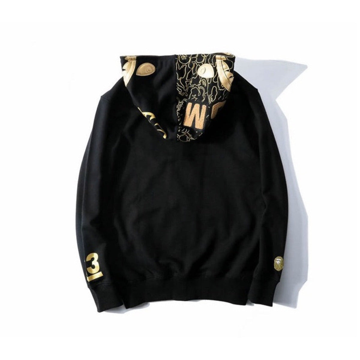 Bathing Shark and ape head print hoode BAPE autumnwinter3dprinting NextBlock