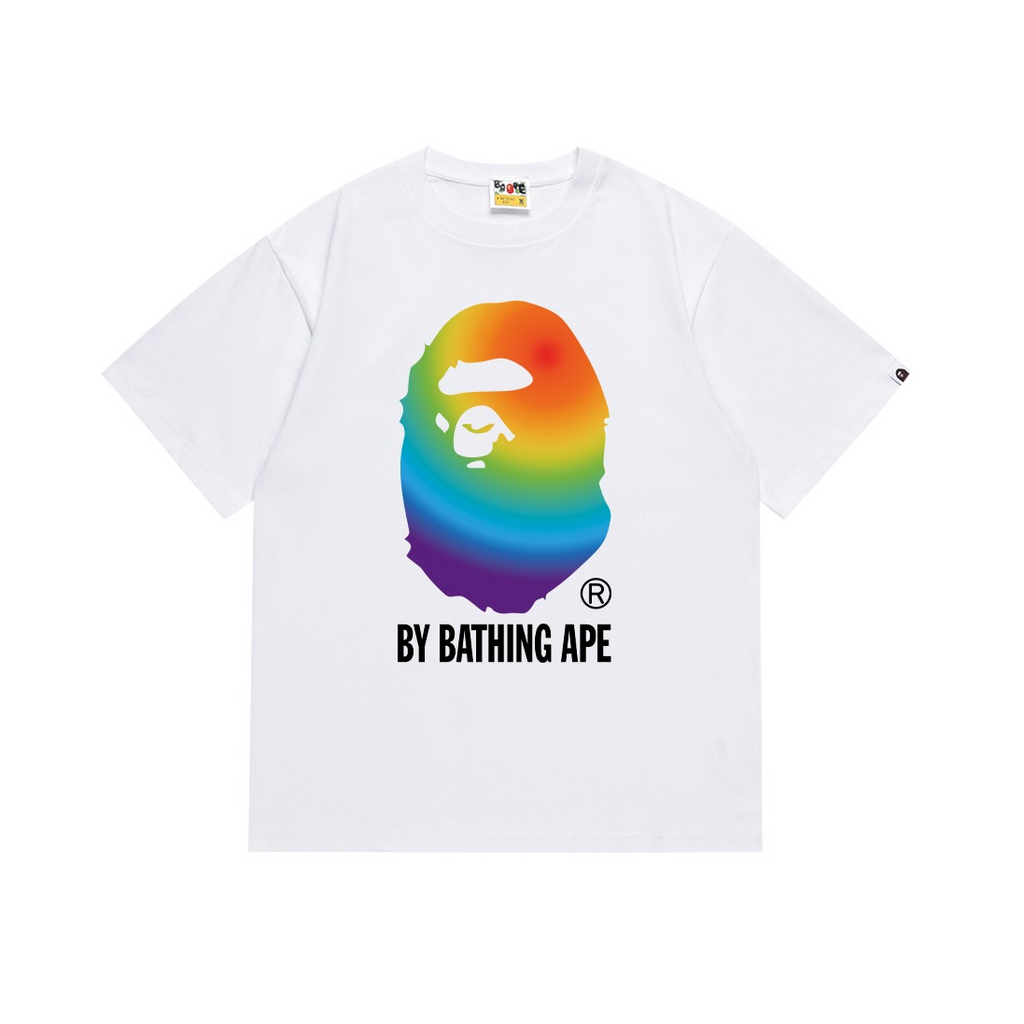 Bathing Shark and ape head print T Shirts NextBlock