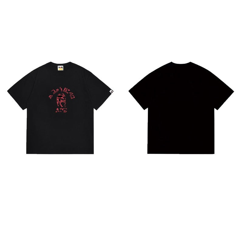 Bathing Shark and ape head print T Shirts NextBlock