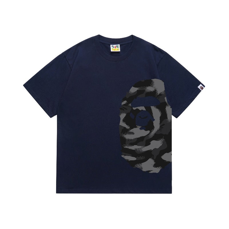 Bathing Shark and ape head print T Shirts NextBlock