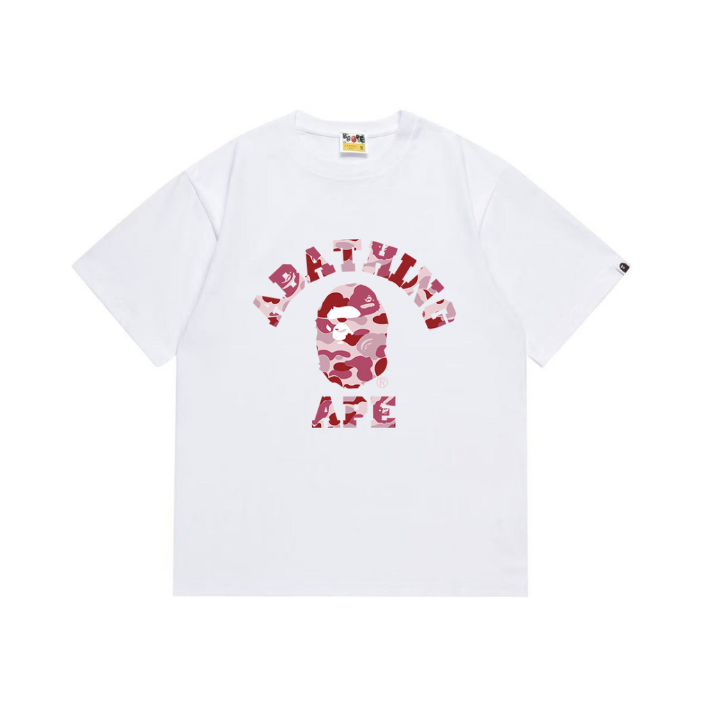 Bathing Shark and ape head print T-Shirt NextBlock