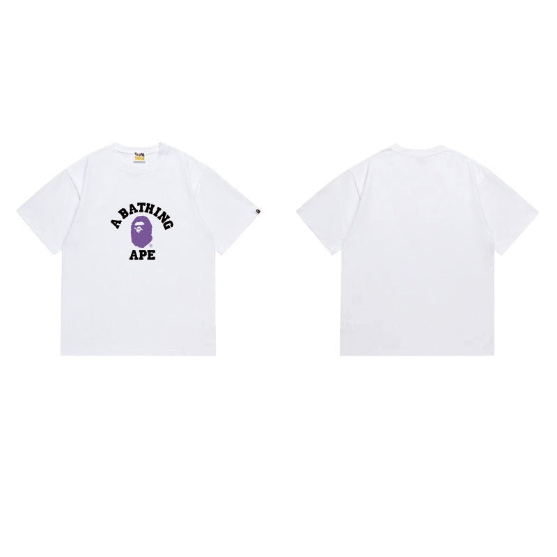 Bathing Shark and ape head print T Shirts NextBlock