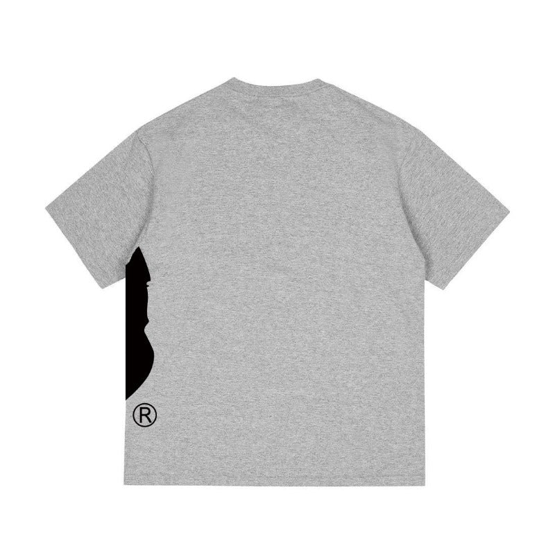 Bathing Shark and ape head print T Shirts NextBlock