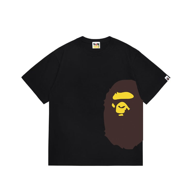 Bathing Shark and ape head print T Shirts NextBlock