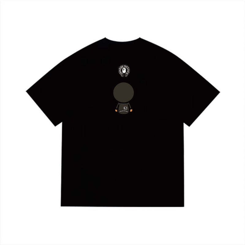 Bathing Shark and ape head print T Shirts NextBlock