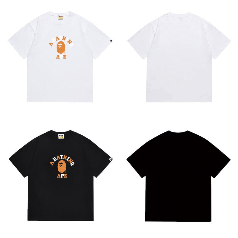 Bathing Shark and ape head print T Shirts NextBlock