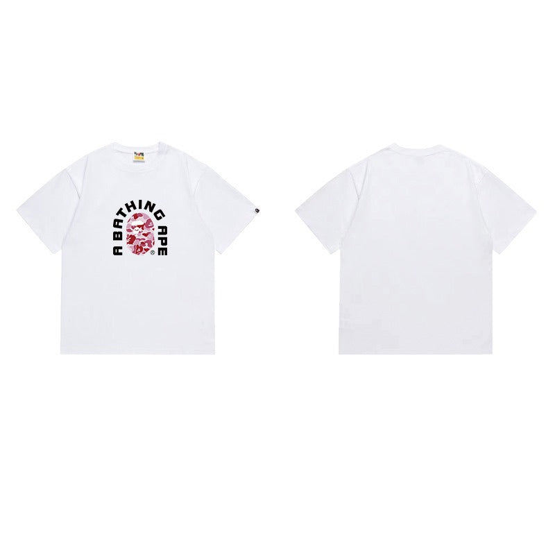 Bathing Shark and ape head print T Shirts NextBlock