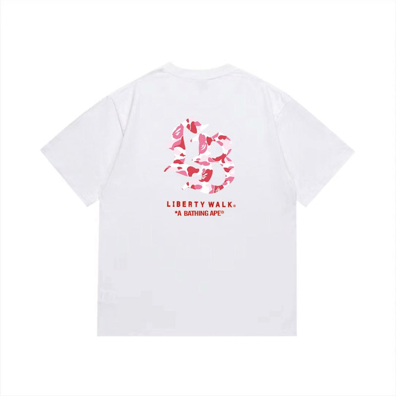 Bathing Shark and ape head print T Shirts NextBlock