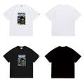 Bathing Shark and ape head print T Shirts NextBlock