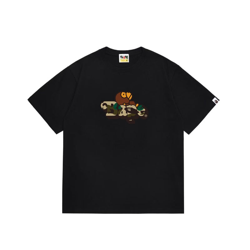 Bathing Shark and ape head print T Shirts NextBlock