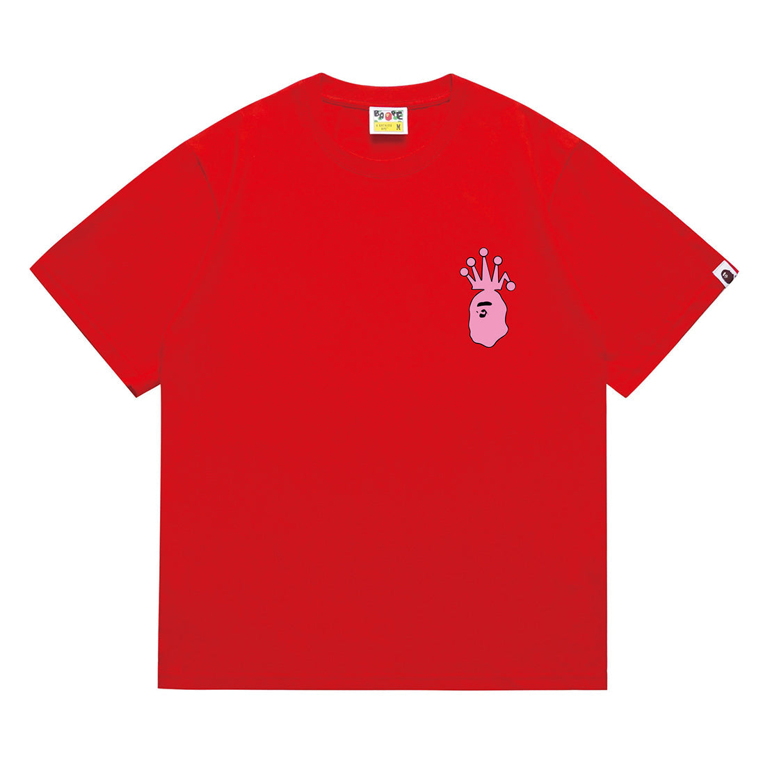 Bathing Shark and ape head print T-Shirt NextBlock