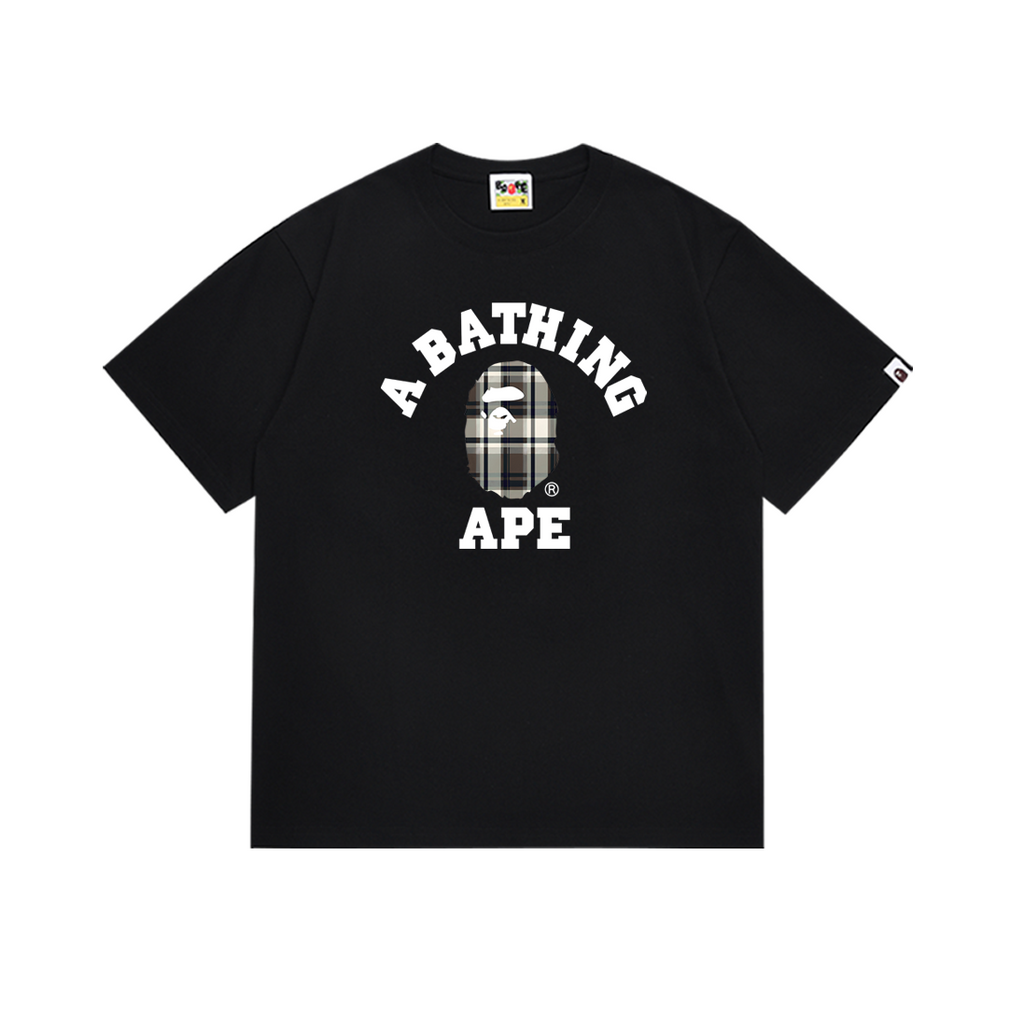 Bathing Shark and ape head print T-Shirt NextBlock