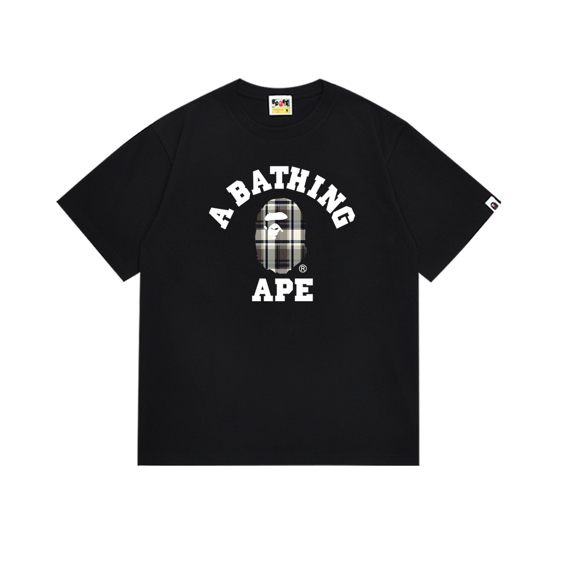 Bathing Shark and ape head print T-Shirt NextBlock