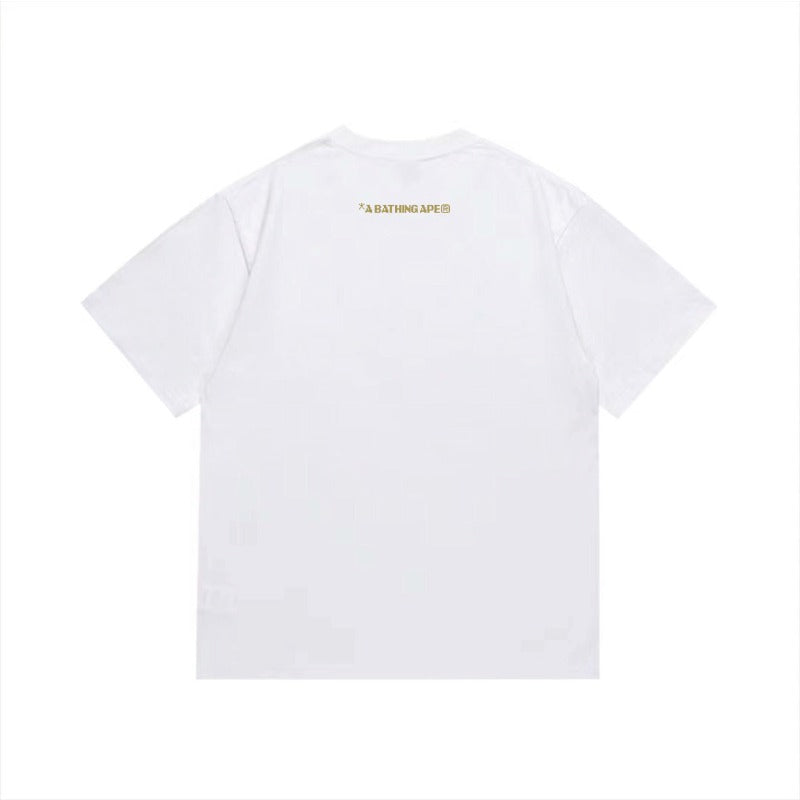 Bathing Shark and ape head print T Shirts NextBlock
