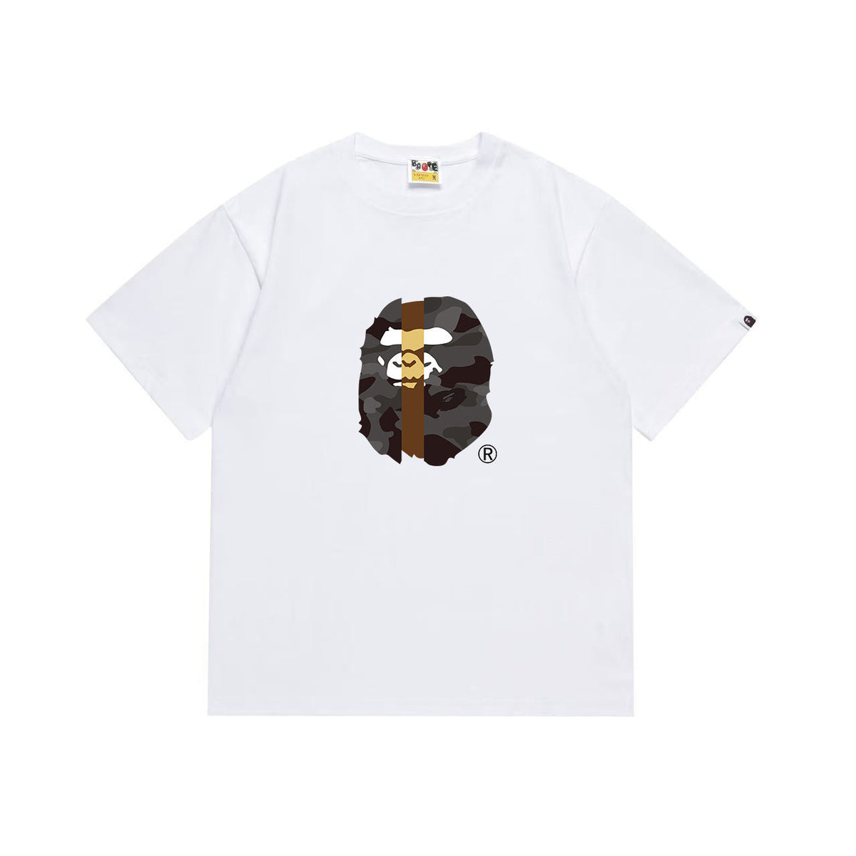 Bathing Shark and ape head print T Shirts NextBlock