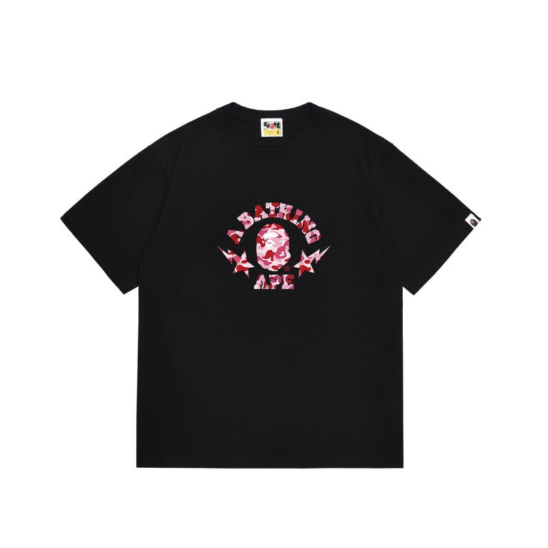 Bathing Shark and ape head print T Shirts NextBlock