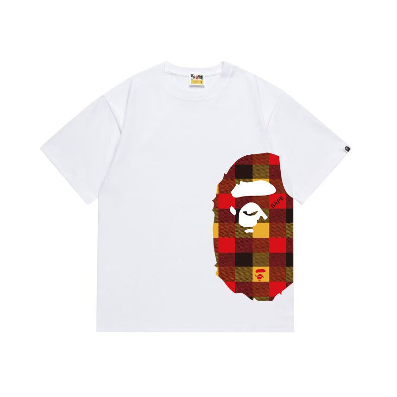 Bathing Shark and ape head print T Shirts NextBlock