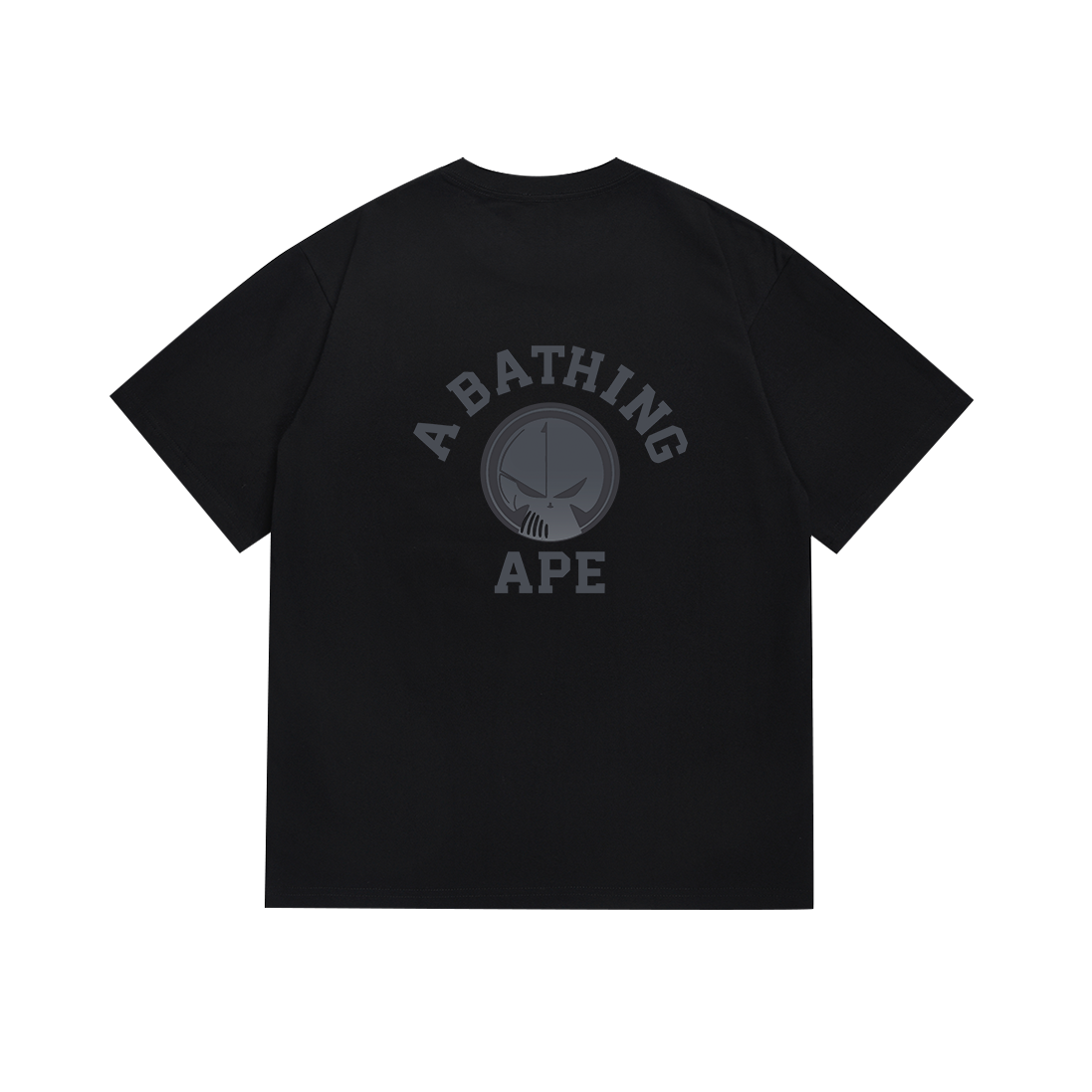 Bathing Shark and ape head print T-Shirt NextBlock