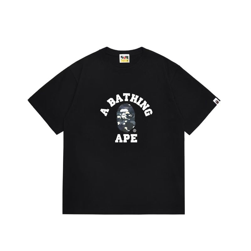 Bathing Shark and ape head print T Shirts NextBlock