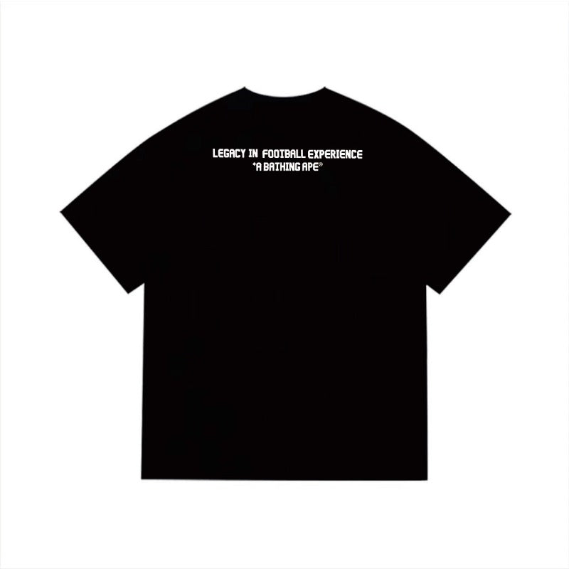 Bathing Shark and ape head print T Shirts NextBlock