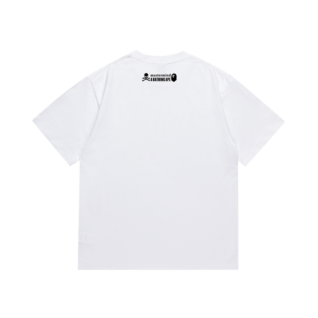 Bathing Shark and ape head print T-Shirt NextBlock