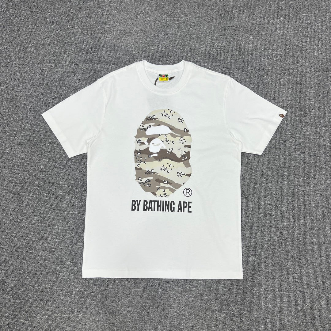 Bathing Shark and ape head print T-Shirt NextBlock