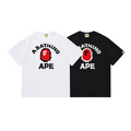 Bathing Shark and ape head print T-Shirt NextBlock