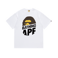 Bathing Shark and ape head print T-Shirt NextBlock