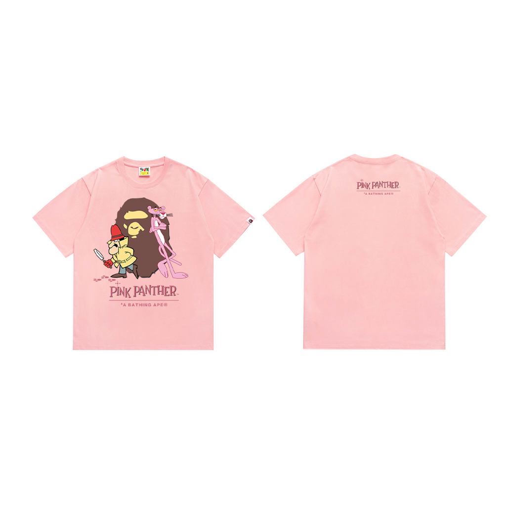 Bathing Shark and ape head print T-Shirt NextBlock