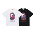 Bathing Shark and ape head print T-Shirt NextBlock
