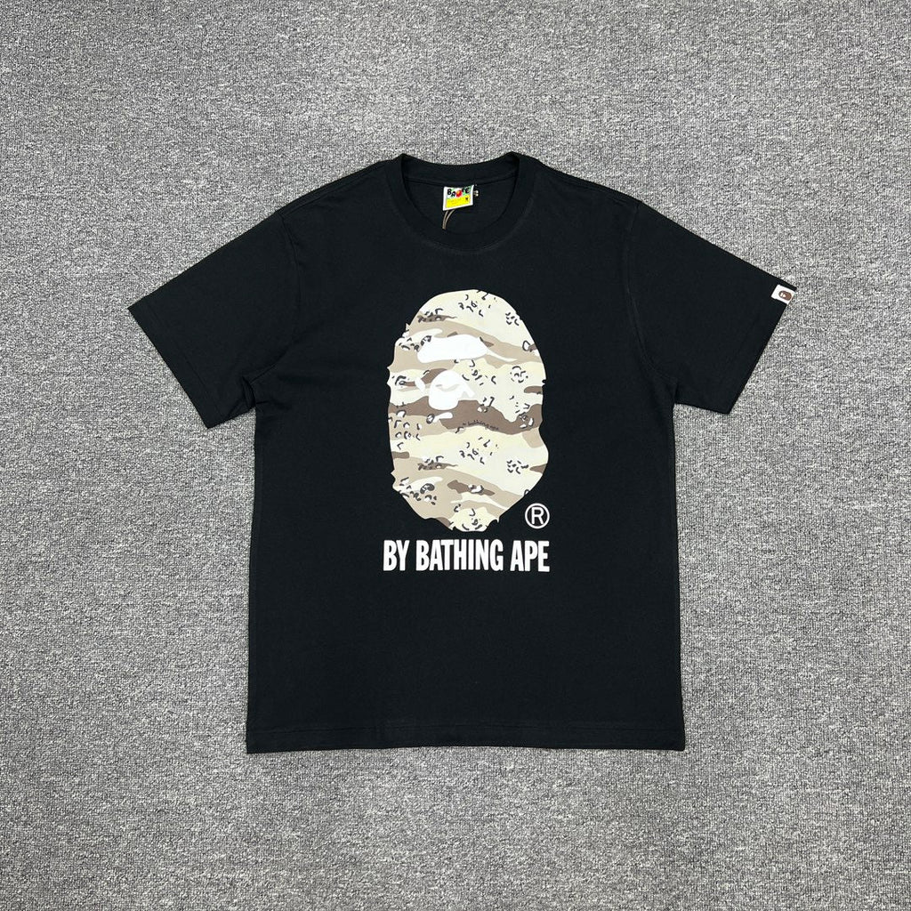 Bathing Shark and ape head print T-Shirt NextBlock
