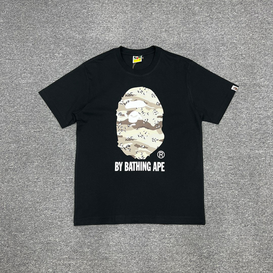 Bathing Shark and ape head print T-Shirt NextBlock
