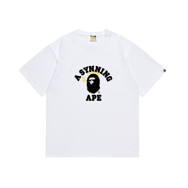 Bathing Shark and ape head print T Shirts NextBlock