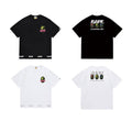 Bathing Shark and ape head print T Shirts NextBlock