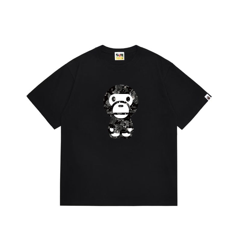 Bathing Shark and ape head print T Shirts NextBlock