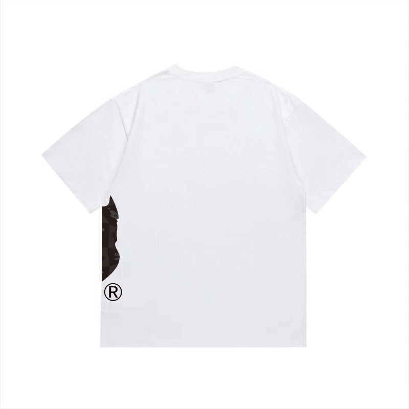 Bathing Shark and ape head print T Shirts NextBlock