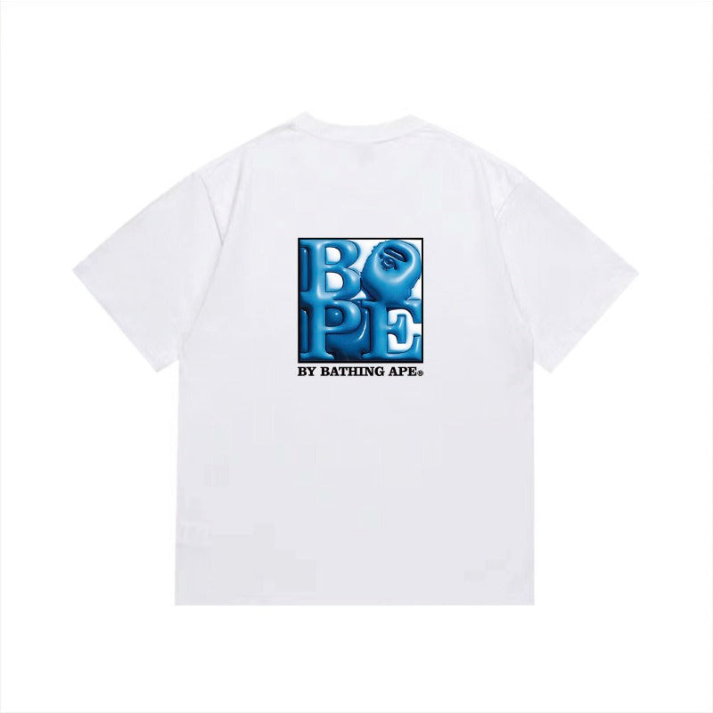 Bathing Shark and ape head print T Shirts NextBlock