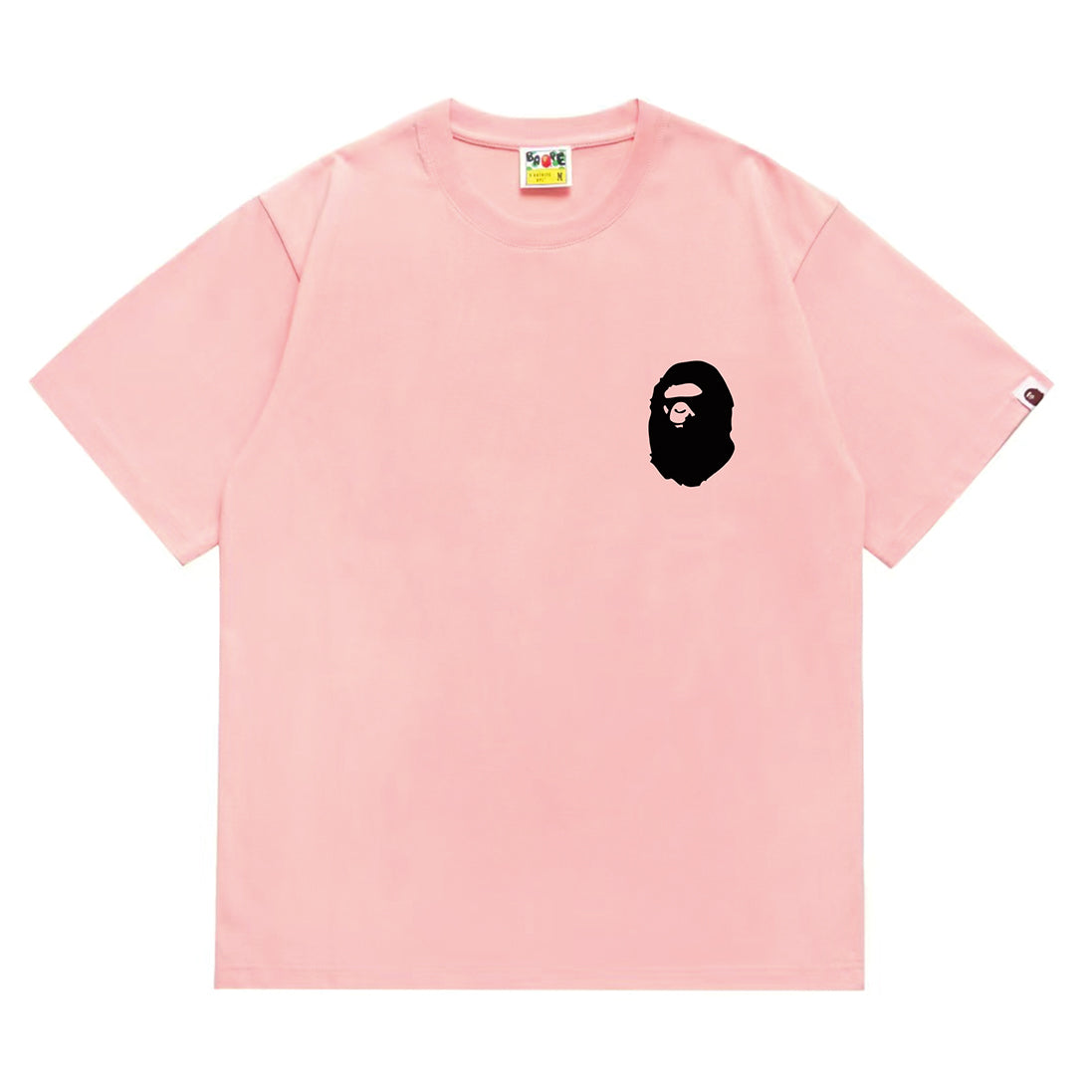 Bathing Shark and ape head print T-Shirt NextBlock