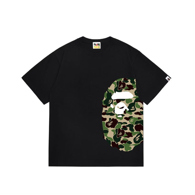 Bathing Shark and ape head print T Shirts NextBlock