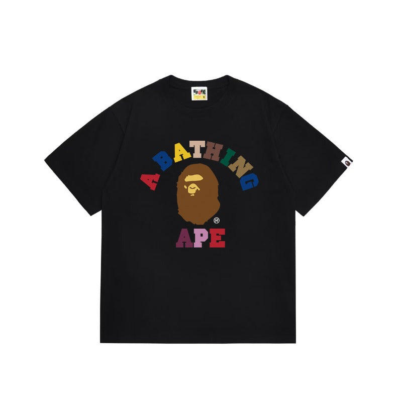 Bathing Shark and ape head print T Shirts NextBlock