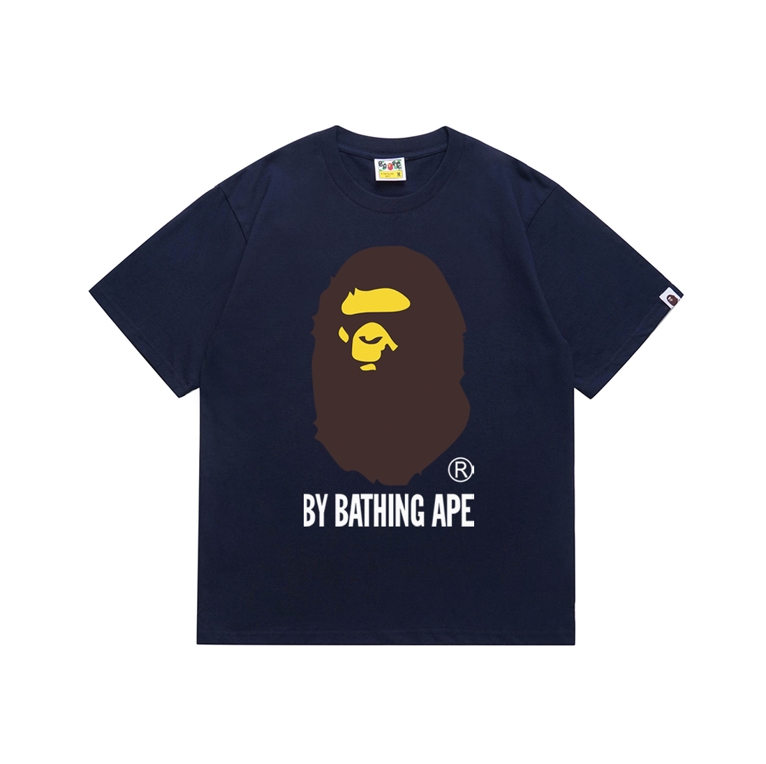 Bathing Shark and ape head print T Shirts NextBlock