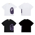 Bathing Shark and ape head print T Shirts NextBlock