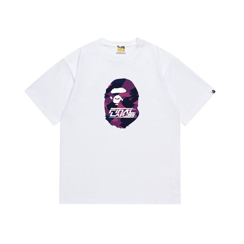 Bathing Shark and ape head print T Shirts NextBlock