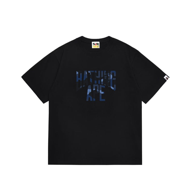 Bathing Shark and ape head print T Shirts NextBlock