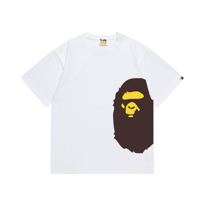 Bathing Shark and ape head print T Shirts NextBlock
