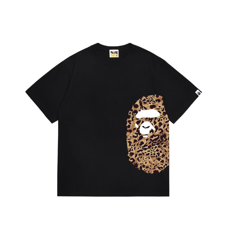 Bathing Shark and ape head print T Shirts NextBlock