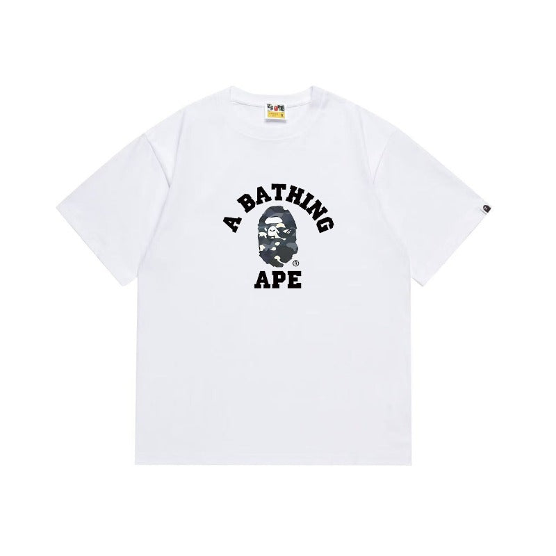 Bathing Shark and ape head print T Shirts NextBlock