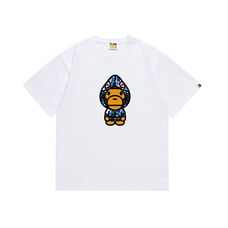 Bathing Shark and ape head print T Shirts NextBlock
