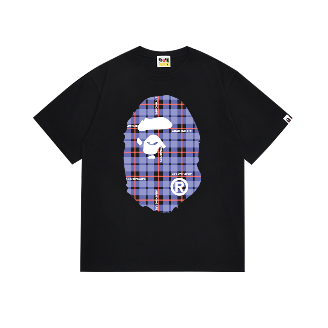 Bathing Shark and ape head print T-Shirt NextBlock